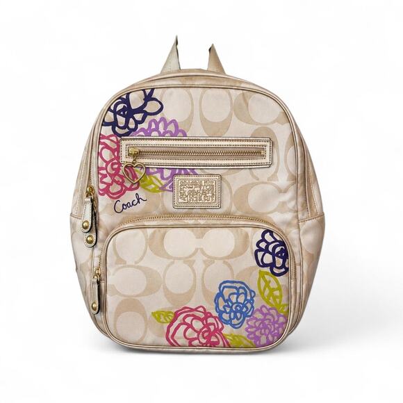 Coach Handbags - Coach Poppy Signature Backpack 2009-2011 great condition